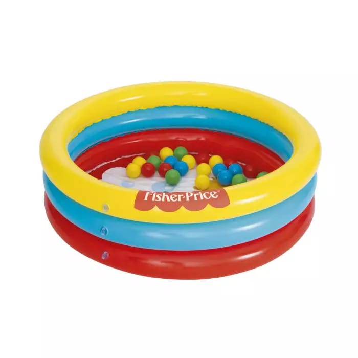 Детский надувной бассейн 91х25см "Fisher Price" с мячами (25шт), от 2 лет фото 2